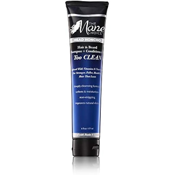 HAIR & BEARD SHAMPOO & CONDITIONER TOO CLEAN